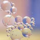 USA, Washington State, Seabeck. Bubbles of oil in water. Kitchen Print